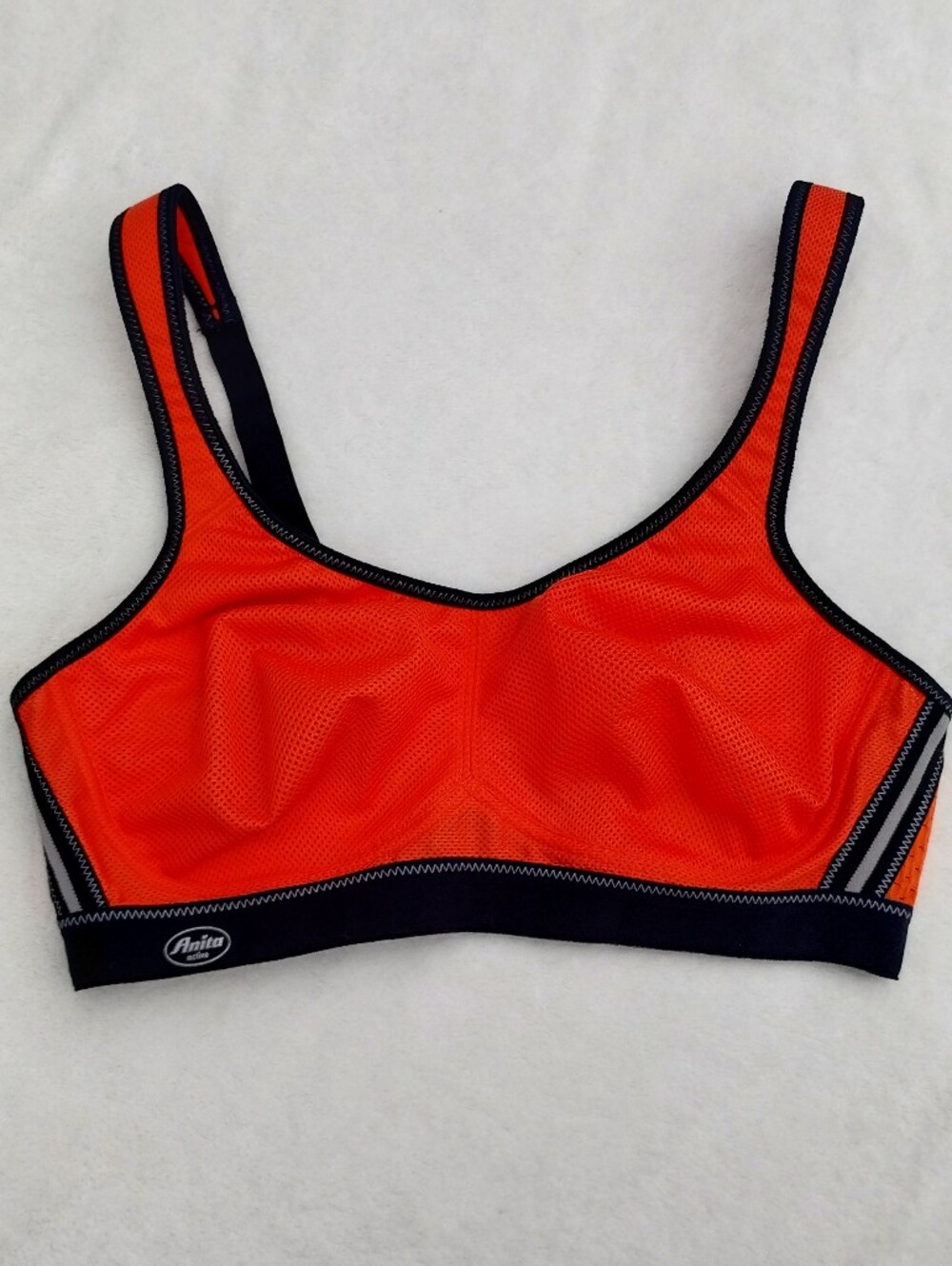 Anita Active Air Control Orange Mesh Sports Bra Size 34B Women's Wireless